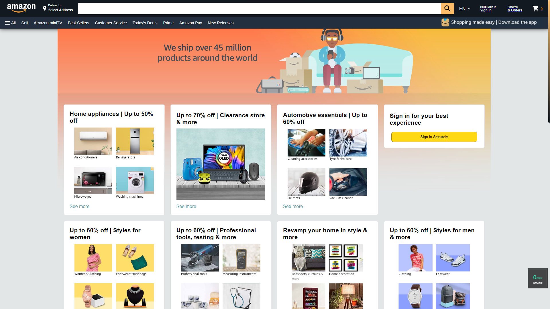 Amazon Clone project screenshot